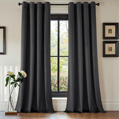 Luxury Crushed Velvet Eyelet sheer Curtain