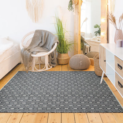 Tahani Geometric Hand Woven Area Rug