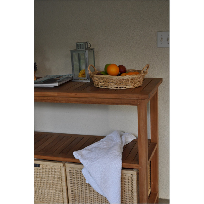 Rectangular Teak Outdoor Buffet & Console Table