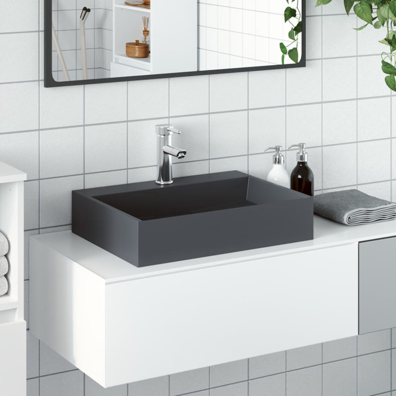  Wash Basin Vessel Sink Countertop Basin Sink Mineral Cast/Marble Cast