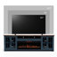 Meuble télé avec foyer 97 po pour téléviseur de 100 po ou moins Brixham-80113037
