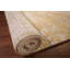Tapis oriental moderne doré à motif abstrait 3 x 6