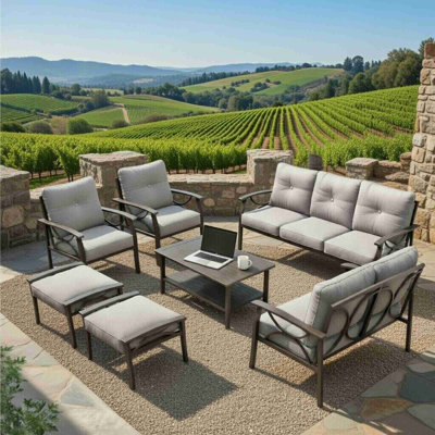 7-Piece Metal Patio Furniture Set