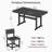 10 - Person Patio Dining Set With Rectangular Table Poly Plastic-949161301-945780973