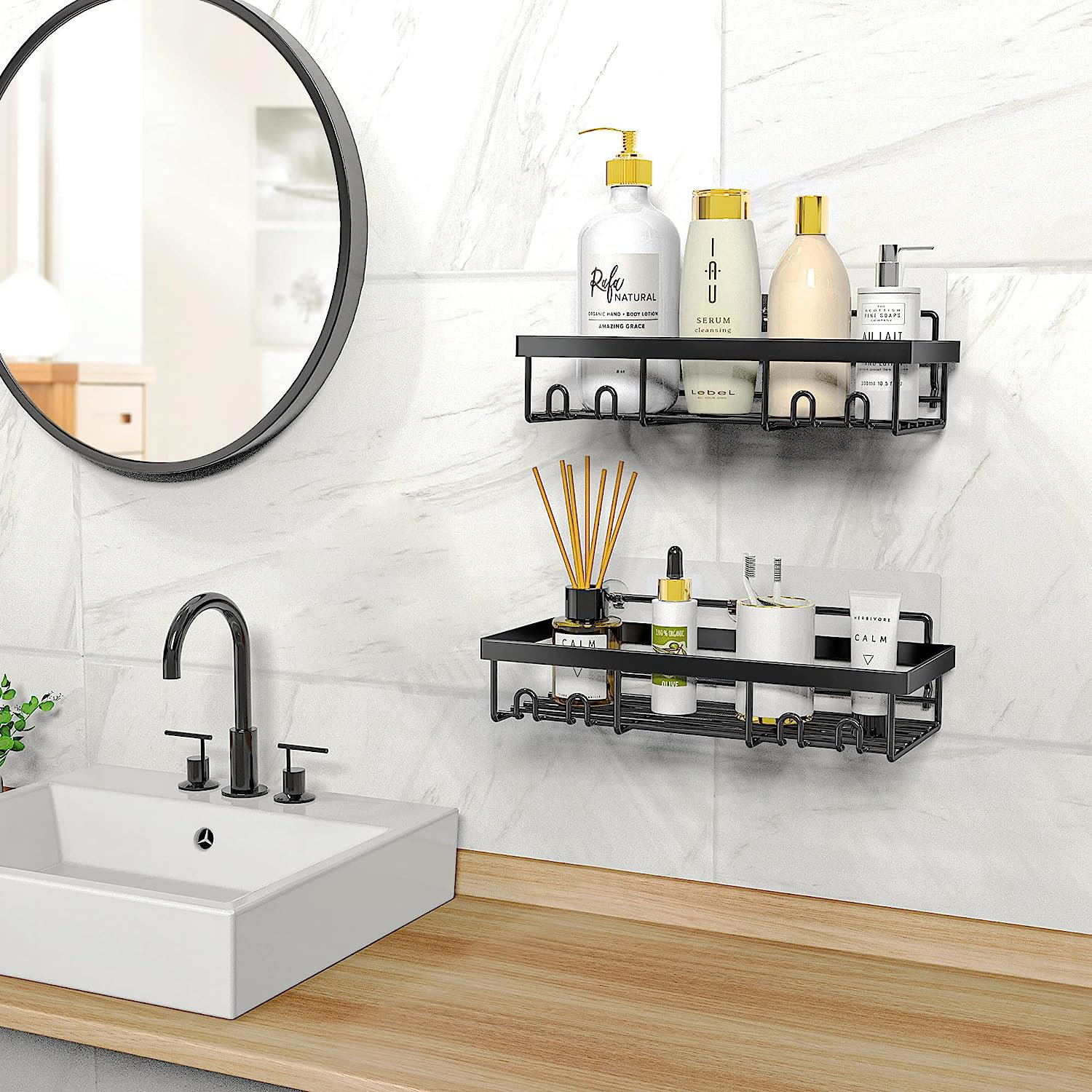https://assets.wfcdn.com/im/47951188/compr-r85/2654/265492385/shower-caddy-shelf-organizer-rack-self-adhesive-black-bathroom-shelves-basket-home-farmhouse-wall-shower-inside-organization-and-storage-decor-rv-accessories-first-apartment-essentials.jpg