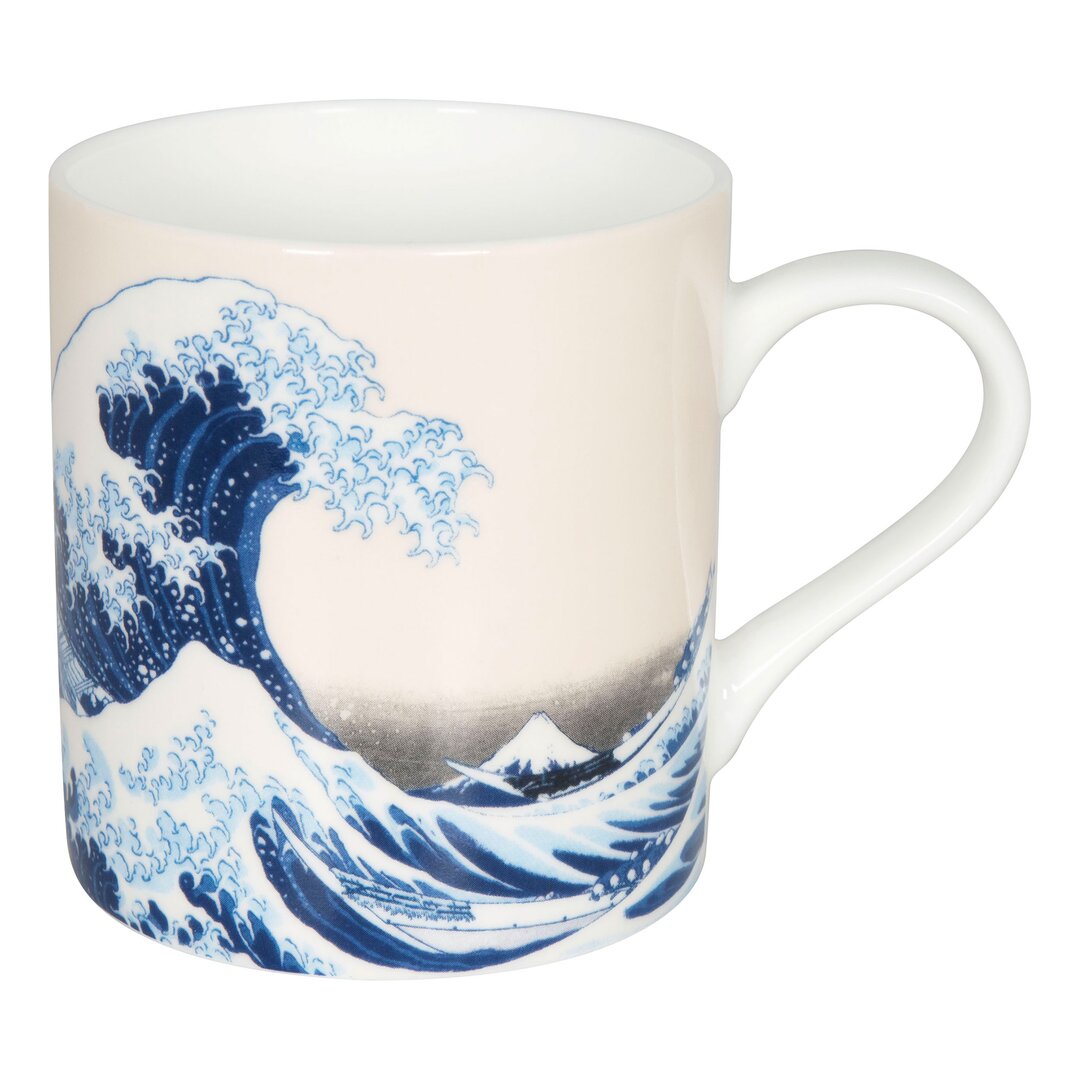 Kaffeetasse Große Welle aus Bone China