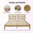 Queen Wood Peters Frame With 27.5" H Headboard