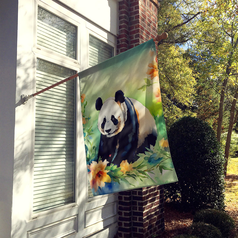 Drapeau de maison de panda
