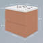 Meuble-lavabo flottant à double cuve-944914406