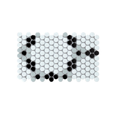 Perfection 0.75" x 0.75" Straight Edge Porcelain Mosaic Sheet Wall & Floor Tile