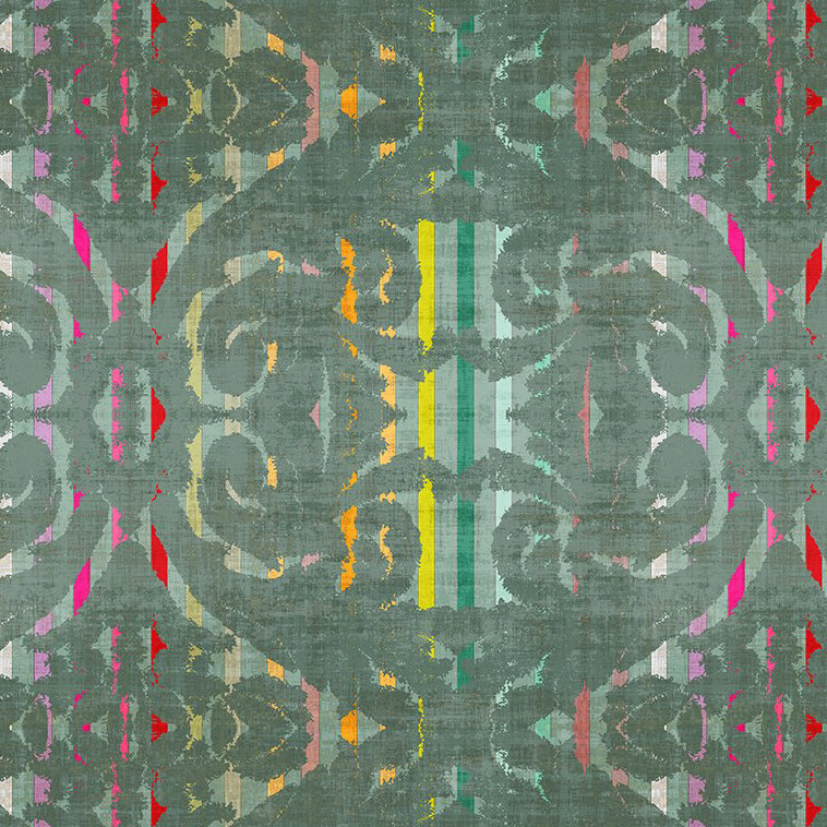 Palace Metallic Wallpaper, Sage