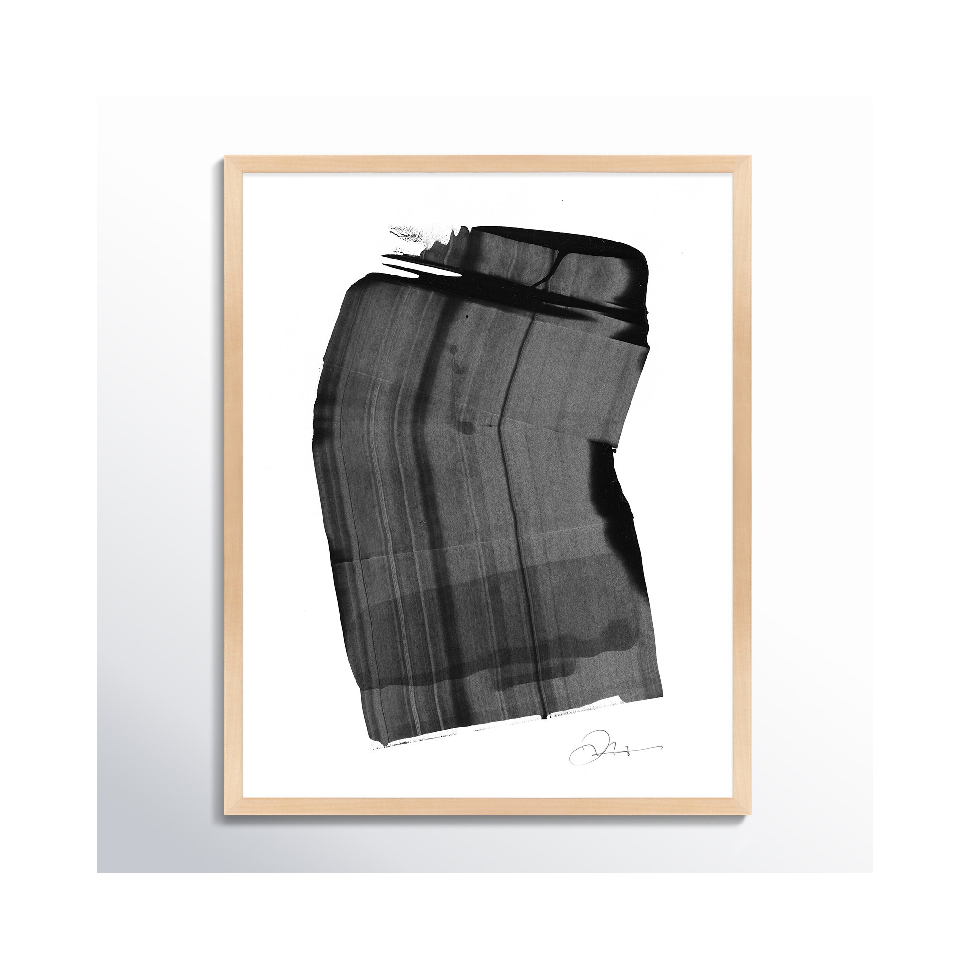 Brushstroke 1 by Jacques Pilon, Brown, 20" H x 16" W x 1.25" D