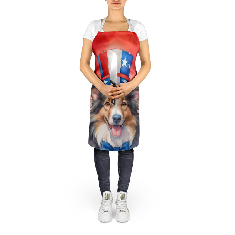 Patriotic American Apron, Collie