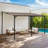 10*14Ft Durable Outdoor Wall-Mounted Pergola