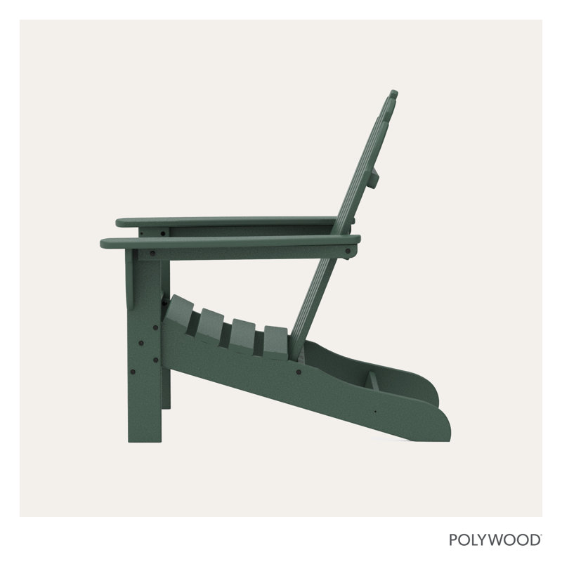 Chaise Adirondack POLYWOOD x Sol 72 Jamarion, Vert