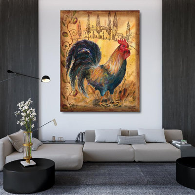 Rosalind Wheeler Williams, Todd Gallery Wrapped Canvas Art Titled: Tuscan Rooster I