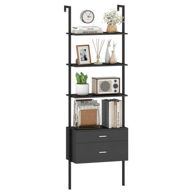 184cm H x 60cm W Metal Ladder Bookcase