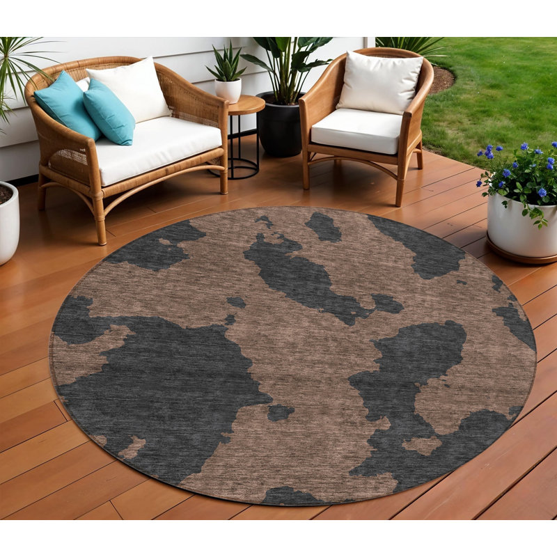 Tapis d'intérieur rond 8 pi