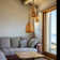 Chaffin 3-Light Natural Rattan Teardrop Cluster Ceiling Pendant Light in Brass Modern Boho Hanging Chandelier