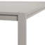 Ensemble de salle à manger 7 pièces en aluminium avec table rectangulaire et chaises pivotantes en tissu PVC-coated polyester