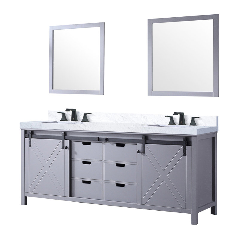 80 po L 22 po x P 22 po, gris
