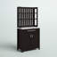 Bar à vin à 1 tiroir avec armoire de rangement et tablettes Aggeo-1687179152