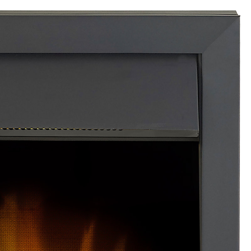 Adam 50.7cm W Fireplace Insert with 6824.28 BTU, Black