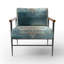 Fauteuil rembourré contemporain, fauteuil géométrique abstrait à motif géométrique Sacred Geometrie VI-18436675