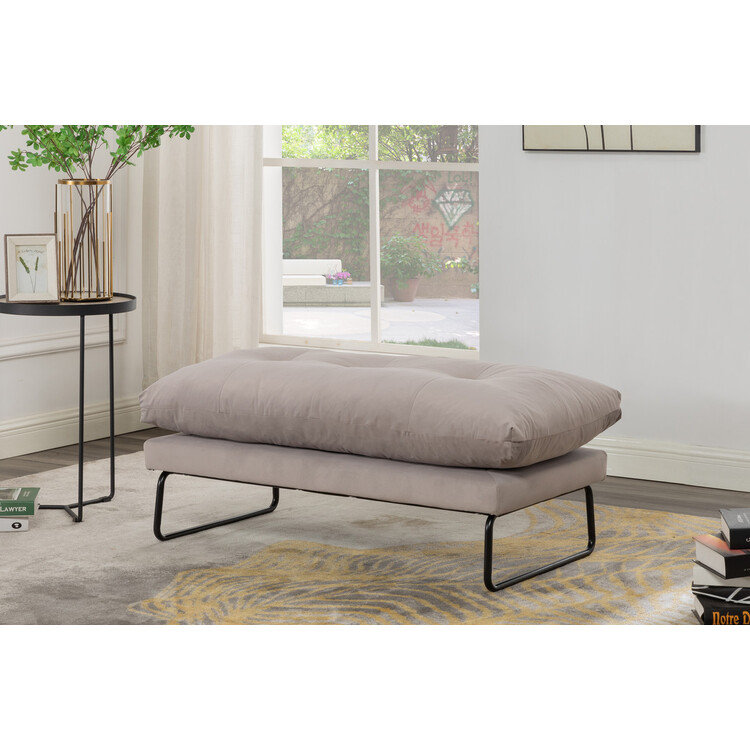 Repose-pieds Rafayel, Velours gris