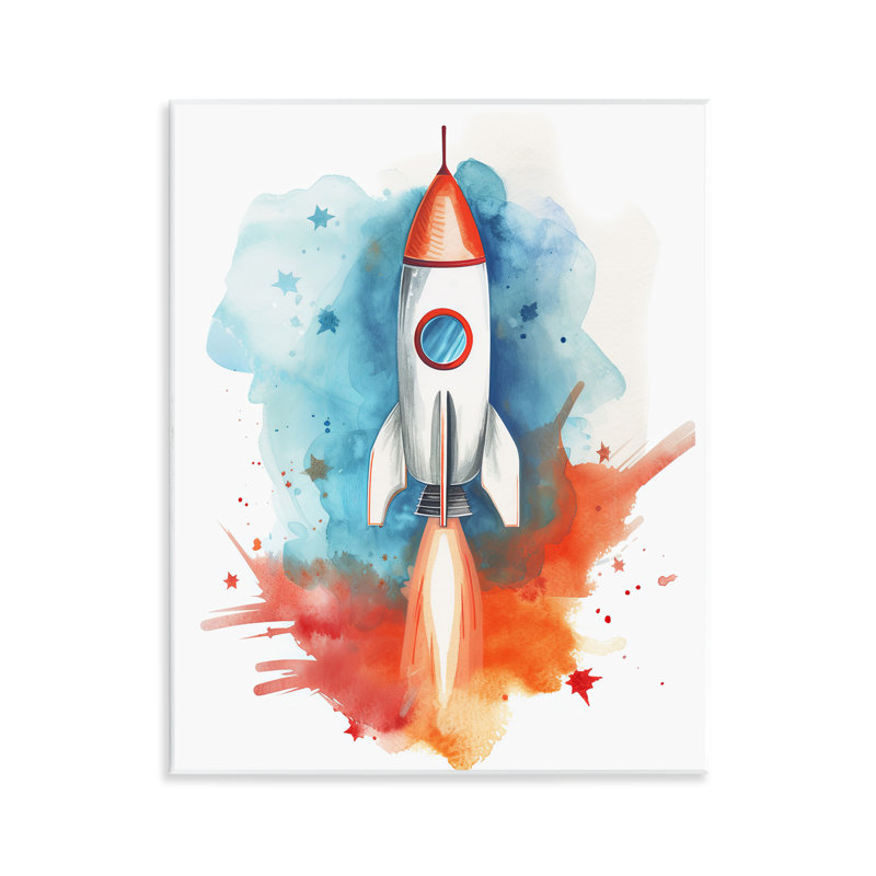 Plaque murale «Rocket lance aventure», design par Ray Powers
