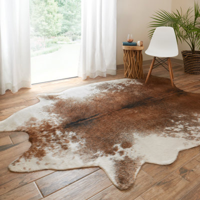 Tapis café / ivoire Isal