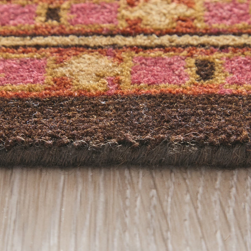 Tapis ikat Namche, Rouge, Rectangle 9 pi 6 po x 13 pi 6 po