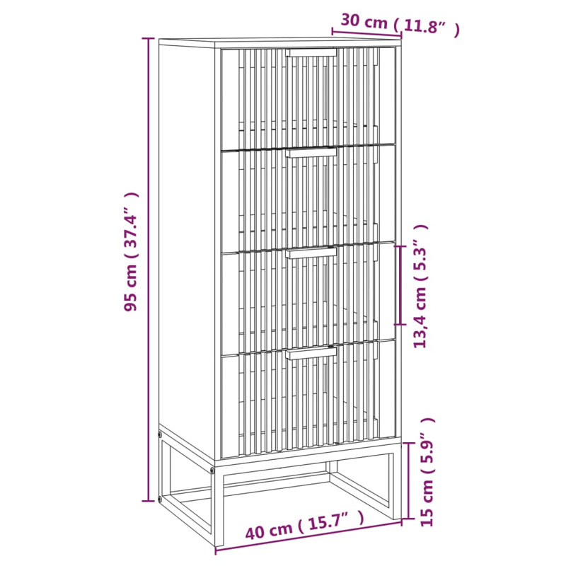 Lockyer 40cm Sideboard, White