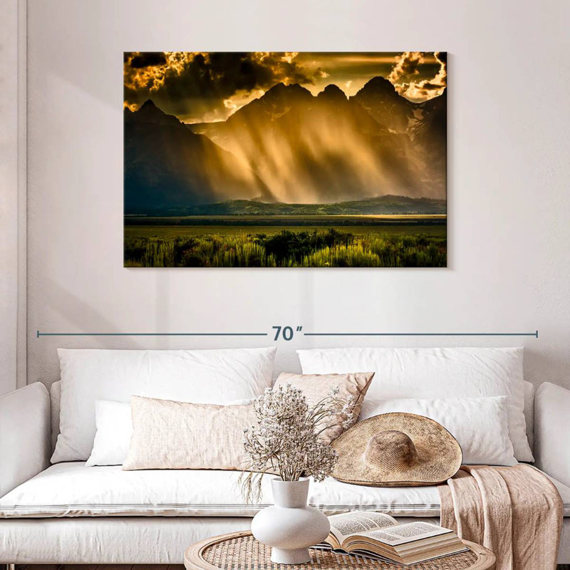 Alvord Stormy Grand Tetons, H 30 po x l 45 po
