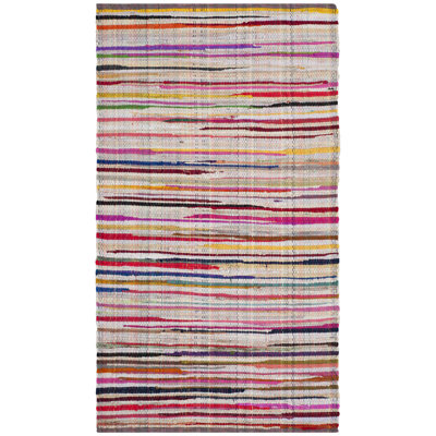Fales Office Chair Collection Fabric/Metal Striped Rug