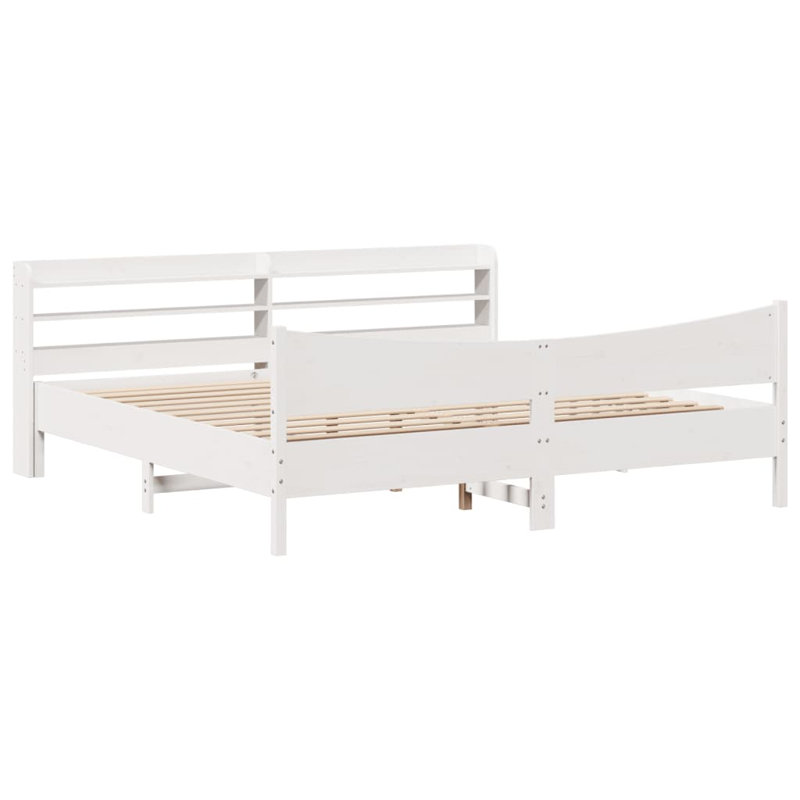 Storage Bed, White, Super King (6')