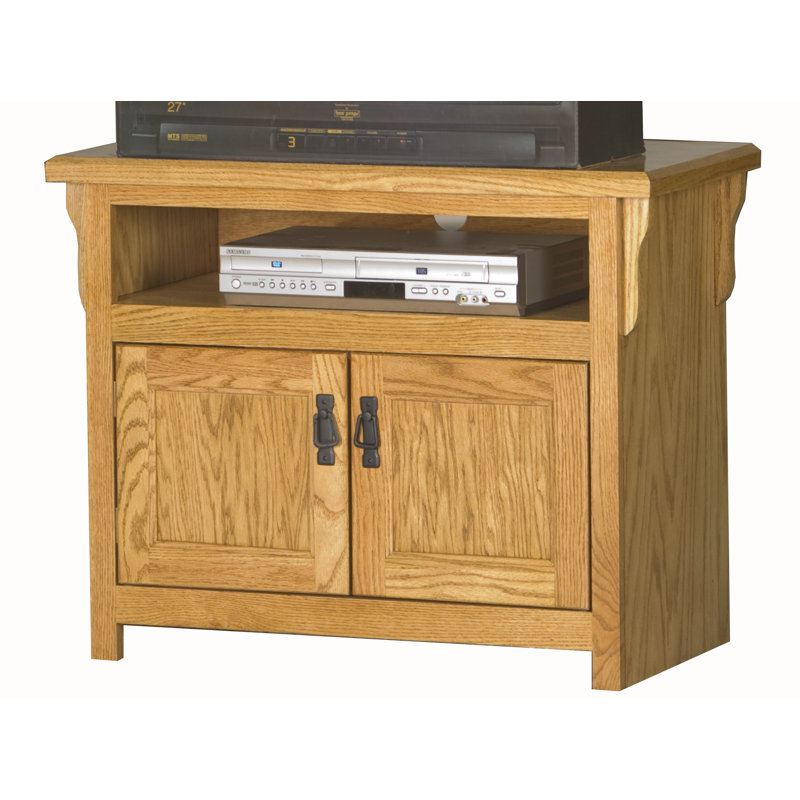 Lynnfield Unfinished TV Stand for TVs up to 43", Persimmon Oak