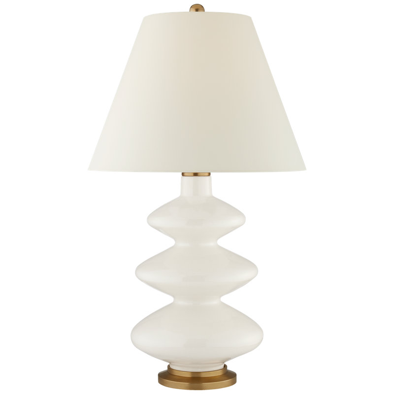 Christopher Spitzmiller Smith Medium Table Lamp, Ivory, 29.25" H x 16" W x 16" D