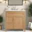 Meuble-lavabo et lavabo avec rangement, meuble-lavabo moderne en bois aggloméré de 30 po