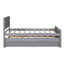 Lit plateforme simple avec lit gigogne et tiroirs-992121465
