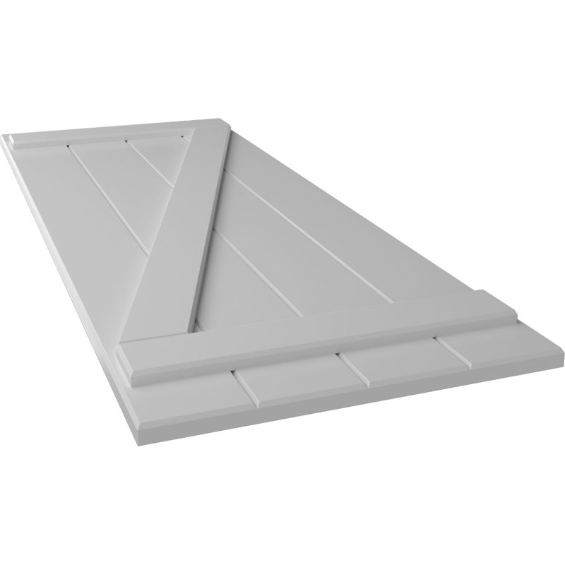 Volets en PVC True Fit, 21.5", 79", Avec un couche d'aprêt