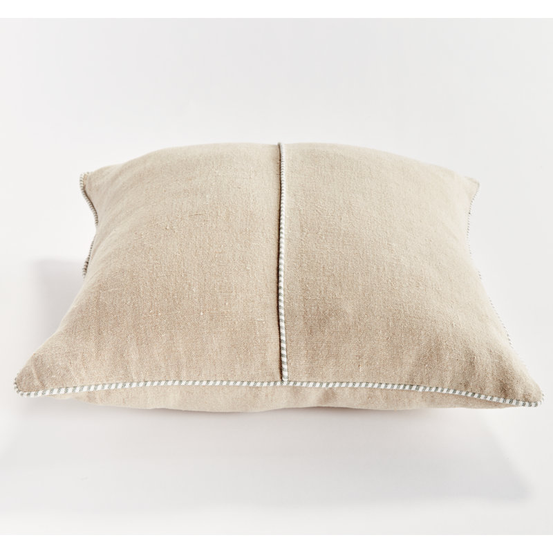 Matteo Linen Pillow Cover & Insert, 20"H x 20"W, Square