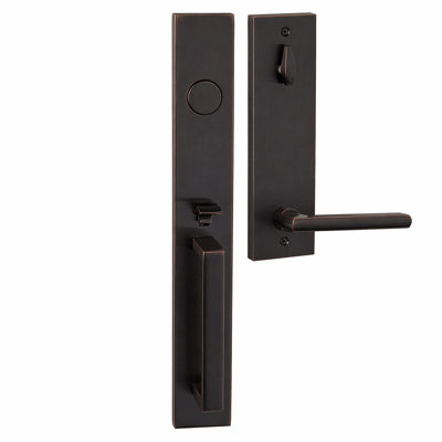 Bravura 973-939 Dummy Montgomery Handleset with Charlotte Lever in Matte Black - R