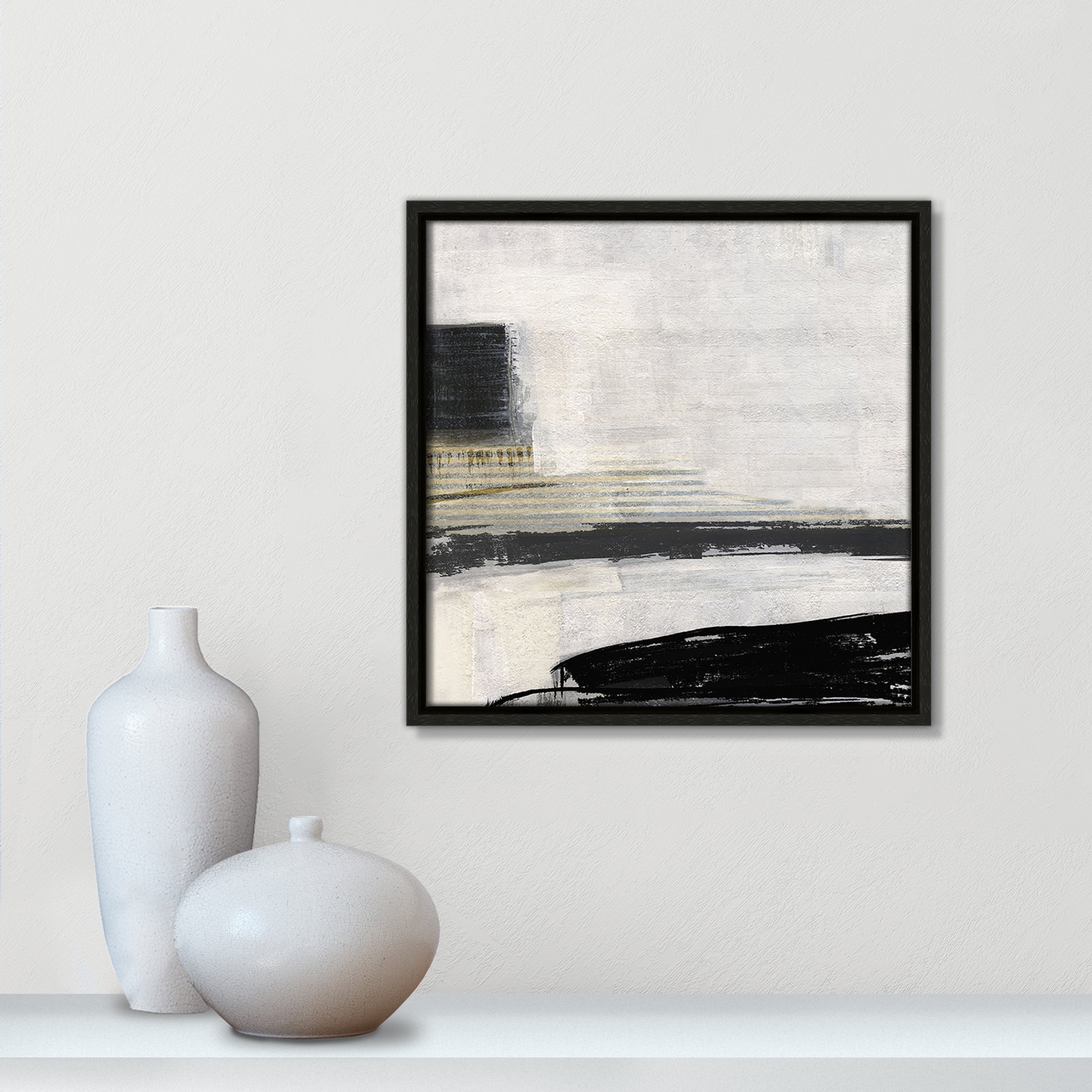 La Bande I Print by Sally Swatland, Espresso, 13.5" H x 13.5" W