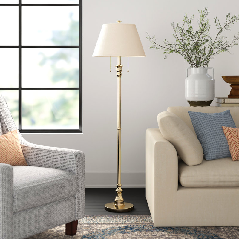 Spyglass Floor Lamp - Antique Brass, Antique Brass