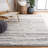 Laniyia Hand Woven Wool/Cotton Abstract Rug in Gray/Ivory-2041509402