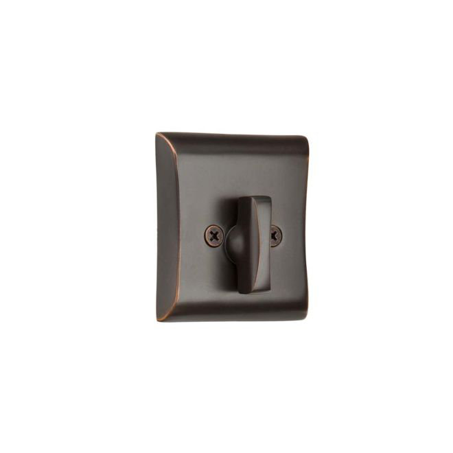 Pêne dormant simple face Neos à finition nickel satiné, Bronze huilé