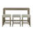 Miles 4-Piece Bar Table Set with Upholstered Stools & Power Outlets-165969930