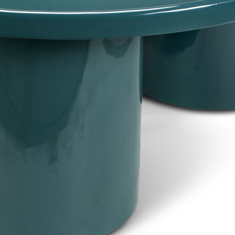 Table basse Eclat, Bleu sarcelle aegean
