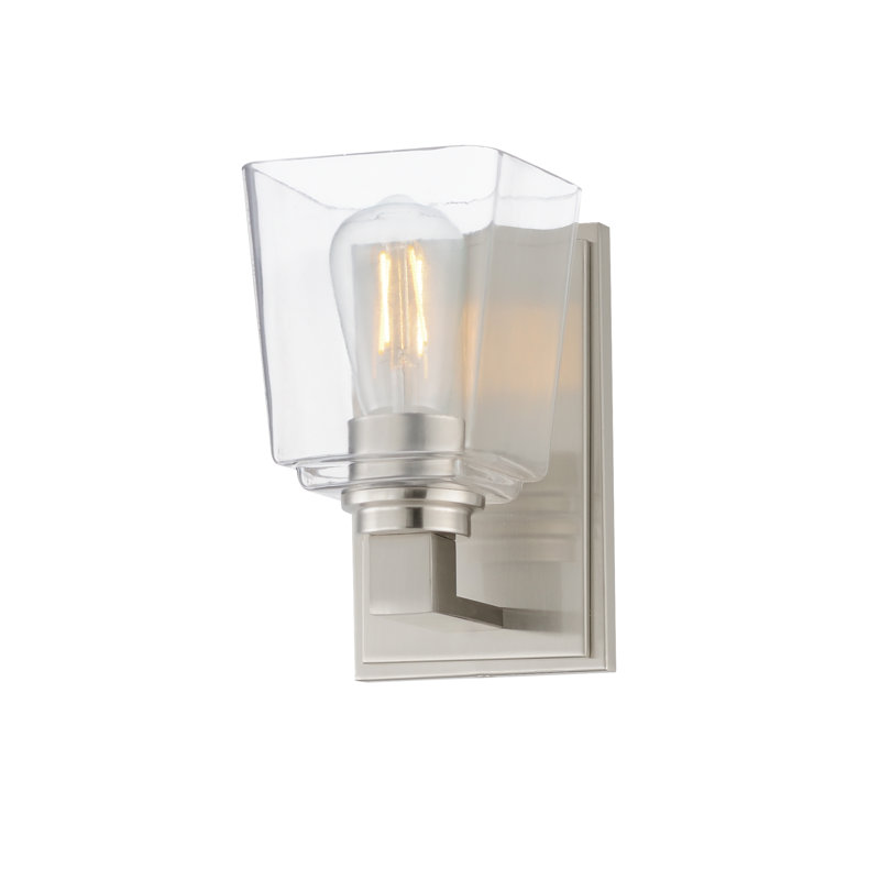 Cubos-Wall Sconce, Satin Nickel